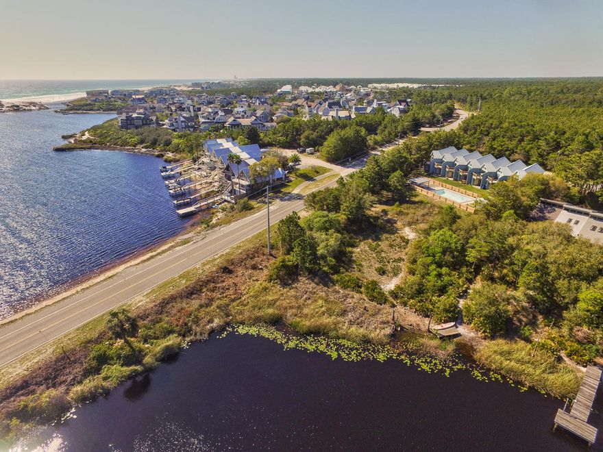 Attention Investors & Developers!! This is your chance to own an income producing, multi-unit property that has 137+ ft of 30A frontage and deeded lake access to Camp Creek Coastal Dune Lake. Seven total units are being sold together. The surrounding common area does not convey with the sale of the townhomes. Units are 2 bedrooms with 2.5 baths and have identical floor plans that consist of approximately 1,300 SqFt. Whether you renovate or redevelop, this property has endless rental potential! Call Erika Monk for details!