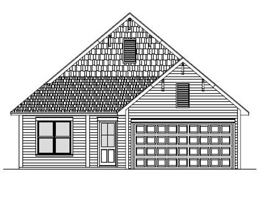 This charming home will offer 1872sq ft with 3 BR, 2.5 BA and a large 2 car garage! Spacious bedrooms, gourmet kitchen and many upgrades are throughout this home. The kitchen will boast granite countertops, custom cabinetry with easy glide drawers and a Whirlpool appliance package. Additional included home features are 10' ceilings, a choice of hardwood or porcelain tile for the shared living and dining spaces and carpet in all bedrooms. Nestled on twenty beautiful acres,Paradise Cove is a picturesque neighborhood surrounded by a white picket fence.