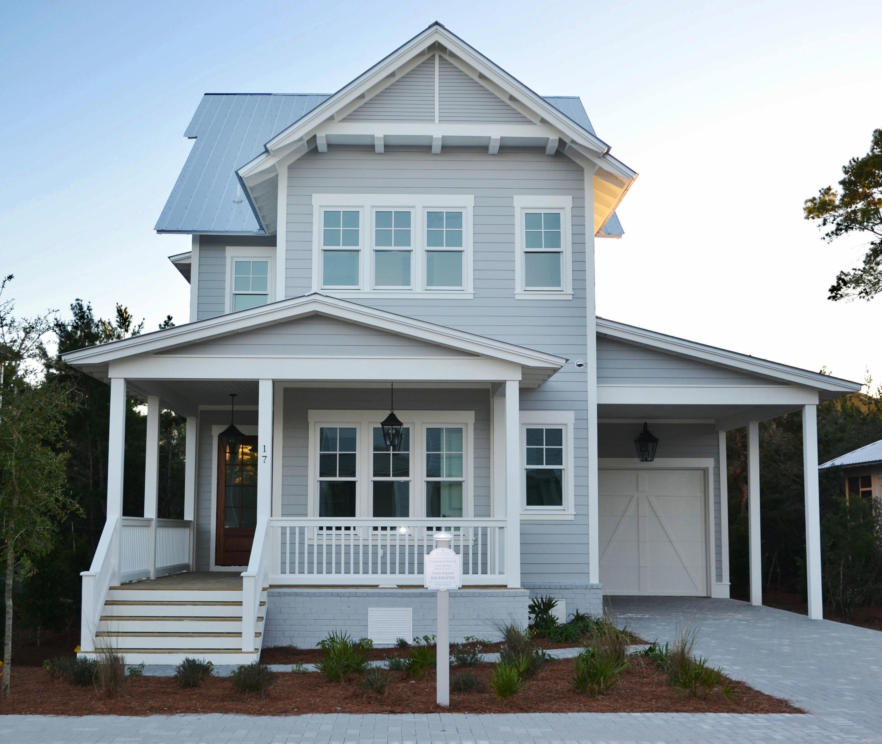 BRAND NEW 4 bedroom home in The Preserve at Grayton Beach on 30A just 2 HOMES FROM PRIVATE DEEDED BEACH ACCESS. Has gorgeous hardwood & tile floors throughout. Spacious-open main floor plan containing the kitchen & dining area, half bath, living area with gas fireplace, & private screened-in porch. Beautiful, abundant white cabinet kitchen contains gas stainless stove/oven flanked by open shelving, large stainless side-by-side refrigerator/freezer, quartzite countertops, butler's pantry, wine rack, & stunning waterfall island. 1st floor guest room with ensuite, 2nd floor has 2 bedrooms with jack-n-jill bathroom, laundry room, & large master with gorgeous vaulted ceiling & spacious ensuite & closet. Single garage/open parking. Quiet gated community has 2 pools, tennis courts, & Club House.