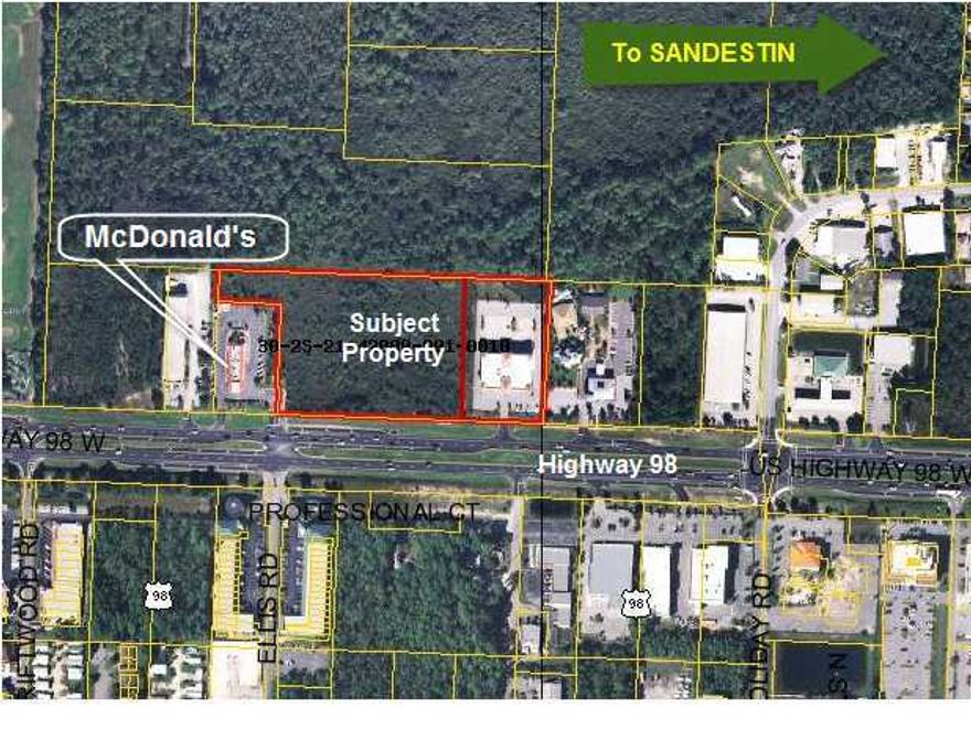 The subject property carries a future land use classification of cc(Coastal Center). The areas within this mixed use land use district are primarily residential, allowing medium residential densities and supporting uses. All development is required to be connected to a public water and sewer system, and shall comply with applicable provisions of the U.S. 98 Scenic Corridor guidelines adopted by walton County. Permitted uses under the CC zoning include: public uses; civic uses; workplace, limited offices and artisanal uses; commercial shall be for retail, entertainment, restaurant, services and lodging; residential; and multi-family residential. Commercial uses are specified as the following: Retail sales stores, such as shoe stores, clothing stores, home accessories and