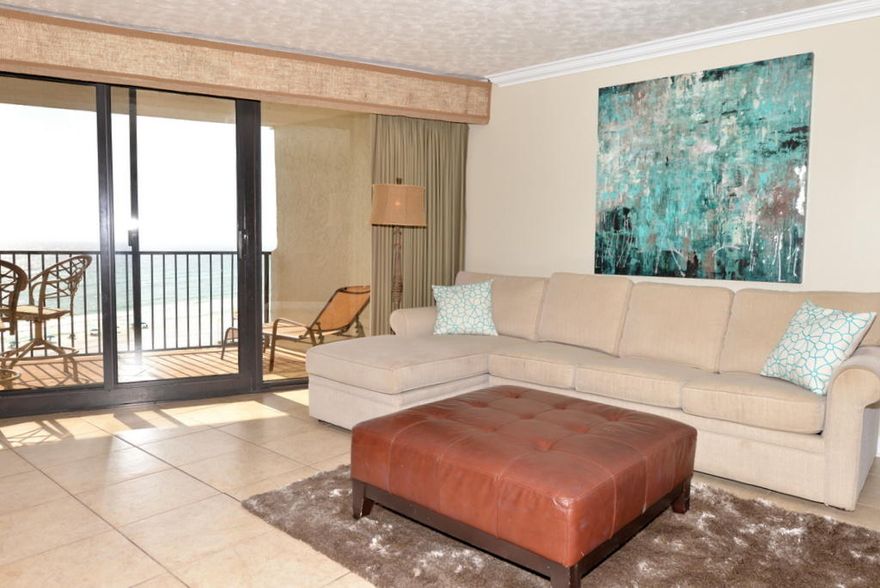 Enjoy the CASUAL COASTAL LIFESTYLE this condo offers! Gorgeous GULF & BEACH VIEWS from this 9TH FLOOR, RECENTLY UPDATED, unit located in desirable Beachside I. Fresh paint, in a pretty updated neutral, some new STAINLESS STEEL APPLIANCES, furniture, & decor make this unit the place YOU WANT to be! The kitchen features lovely GRANITE COUNTERTOPS, an attractive BACKSPLASH, all stainless appliances, pretty light NATURAL WOOD CABINETS, & a pantry. Floors are TILE THROUGHOUT for easy coastal maintenance. The master bedroom opens onto the balcony along with the living area. The master suite houses a luxury bath with separate tub & shower & a large walk-in closet. The pool area at Beachside I has been upgraded with a hot tub and elevated viewing deck. The lobby has being remodeled with new
