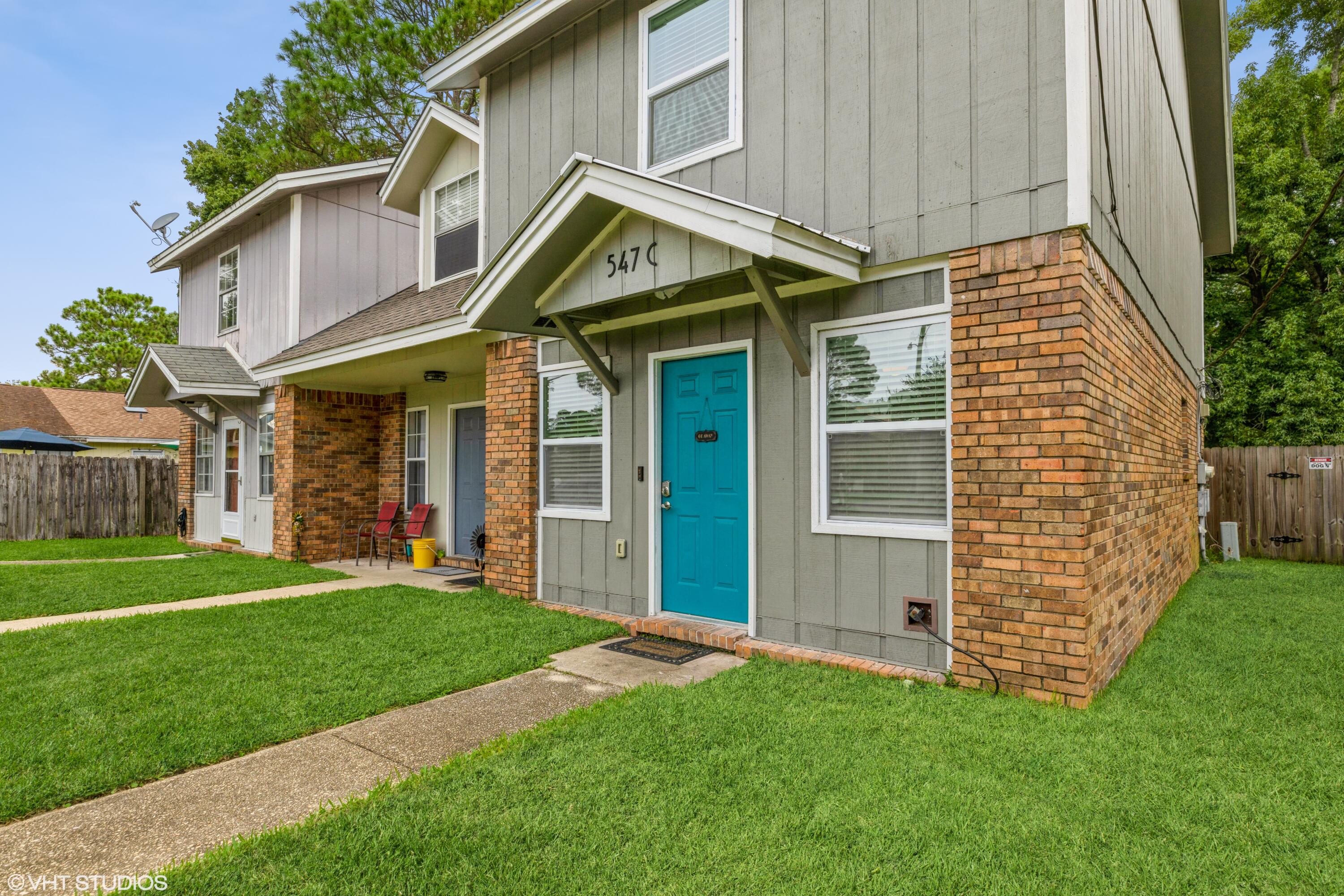 Well maintained and beautifully updated, this 2 bedroom, end unit is sure to impress! It was updated in 2019 to include a metal roof, vinyl flooring, stainless steel appliances, renovated bathrooms, and even an electric fireplace. The backyard is completely fenced, with a large gate for access and a nice deck perfect for entertaining. This adorable townhome is only 3 miles to the back gate of Hurlburt Field and minutes from all Ft. Walton Beach has to offer!