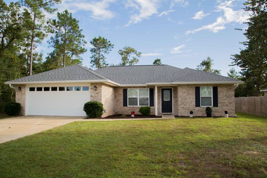 This beautiful home is a must see. This 3 bedroom 2 bathroom home comes with a New ROOF, New French Doors, New gutters and so much more.  Along with the sale of this home you will get the additional lot next to it ( an additional .22 ) !! The lot next door is wooded for extra privacy and offers shade.The inside and outside HVAC system was replaced 5 years ago. The dryer vent has been professionally cleaned and the septic tank has been recently pumped. Foundation has been reinforced and has a lifetime warranty. The walls have been freshly painted, and the faucets and lights have been replaced ! You do not want to miss out on this home!!