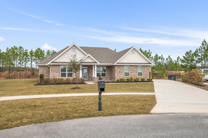 Don't miss the chance to own this gorgeous, impeccably maintained home at the end of a quiet cul-de-sac! Featuring the popular Lilac floorplan, this home offers a spacious owner's retreat and a sunny sunroom that seamlessly expands your living space. Recent updates include fresh paint throughout, upgraded lighting fixtures, a brand-new refrigerator, a stylish backsplash in the kitchen, sleek shower doors (to be installed), plus gutters, a sprinkler system, and an extended back patio--just to name a few.Backing up to the 15th hole of the stunning and sprawling Windswept Dunes golf course, the views from this home are nothing short of breathtaking. Located in the peaceful and picturesque Windswept Estates, a beautiful estate community with a rustic feel, you'll be just 25 miles from the beach and local dining hotspots. The Panama City airport is also under 30 miles away, making travel a breeze. Outdoor lovers will appreciate the proximity to Choctawhatchee Bay, just a 10-minute drive away, where you can enjoy fishing, boating, kayaking, and paddleboarding, along with public amenities like boat launches and scenic picnic areas.

Windswept Estates offers an incredible array of community amenities including a clubhouse, swimming pool, tennis and basketball courts, pickleball courts, BBQ grills, pavilions, and even regular food truck visits and community events. With a gated entrance, this neighborhood is a true hidden gem.

Don't wait to see it for yourselfschedule a tour with your real estate professional today and discover all the charm this home and community have to offer!
