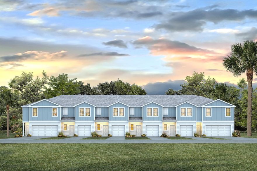 Welcome Forest Shores Villas! The thoughtfully designed interior unit offers 3 bedrooms, 2.5 bathrooms, and a 1-car garage. As you enter inside, you will feel right at home with beautiful EVP flooring at your feet, leading you to the open living room and kitchen or the spacious upstairs. In the kitchen and bathroom, you will find gorgeous quartz countertops and stainless-steel appliances in the kitchen. For added security, every home comes equipped with Our Home is Connected package, which offers many convenient devices. Located across from the Santa Rosa Sound, you will find glistening Gulf Coast beaches a within a short drive and local stores/restaurants just around the corner. These homes offer easy access to Hurlburt Field (10-minute drive) and Navarre Beach (15-minute drive).