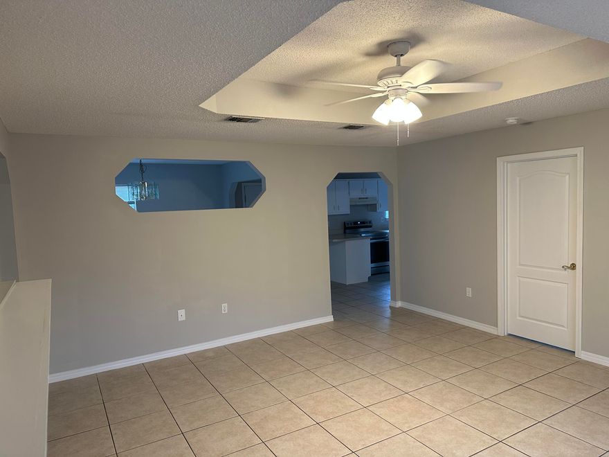 3BR/2BA home for rent in Navarre, Florida, has been totally remodeled, new paint, new vinyl! Enjoy being located between Fort Walton Beach and Pensacola, convenient to major air force bases like Hurlburt Field as well as the beautiful Navarre beaches. This cute home is available unfurnished and comes with a formal dining room, nice fireplace and large kitchen with accompanying bonus room. It also has a wonderful, large fenced backyard which is great for your family pets. This rental is pet-friendly pending owner approval and deposit.