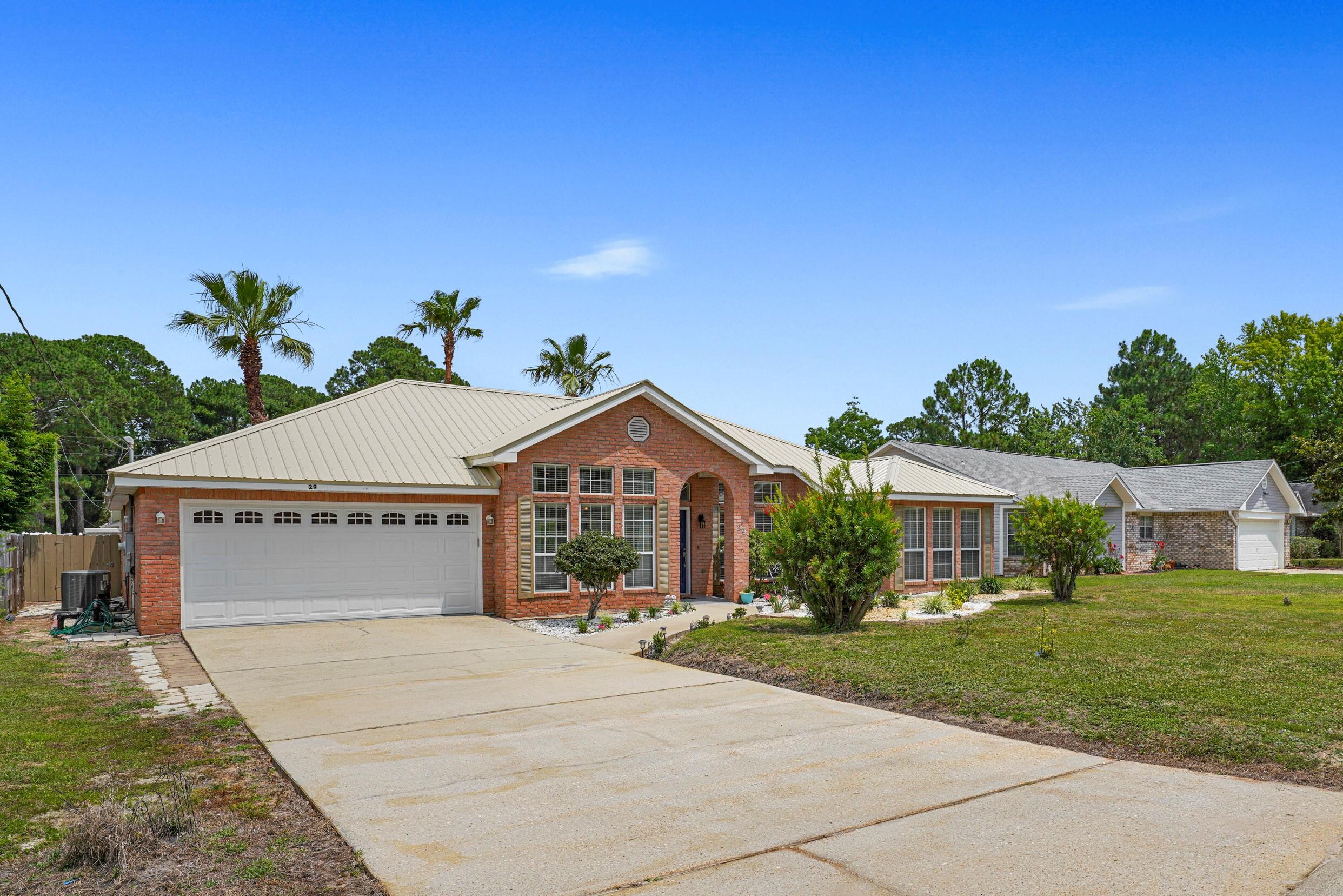 Fall in Love with this beautiful 3 bedroom ranch style home located in Miramar Beach just a block from the community pool and bay access. Just a short golf cart ride from the Gulf. This home has a new AC, New roof, New water heater, New appliances, + more and is ready for a new buyer. The furniture can stay if it pleases the buyer. With 10+ ceilings and an open floor plan this home will make you feel welcome right as you open the front door. Schedule a showing today and don't miss out.