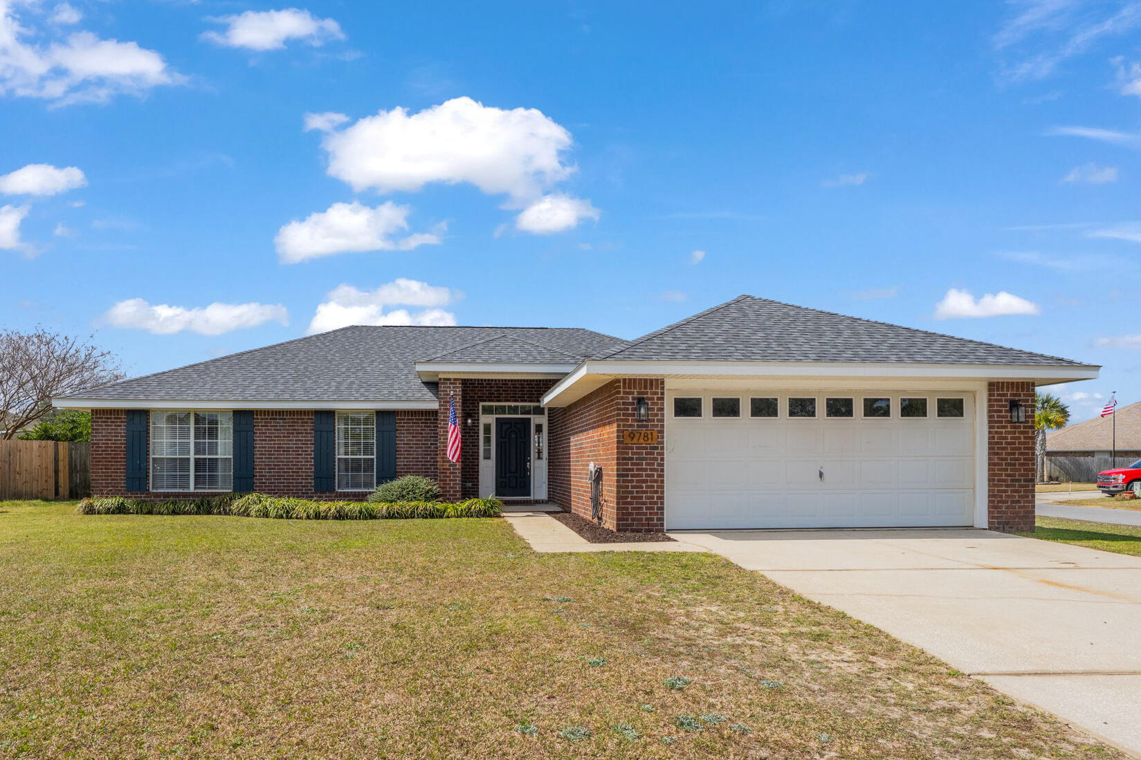 Welcome to your new Home! This 4-bed, 2-bath gem sits on a corner lot in a quiet cul-de-sac with no HOA. Just 8.7 miles from Hurlburt Field and 6.8 miles from Navarre Beach, it's perfectly located.Inside, enjoy an open floor plan with LVP flooring throughout the main living areas, kitchen, primary bedroom, guest bedroom, and laundry room. The kitchen features granite countertops, freshly painted cabinets, and new hardware. The backyard offers a cozy bonfire area for entertaining. With a 2025 water heater, 2023 roof, and 2021 HVAC, this home is truly turn-key!