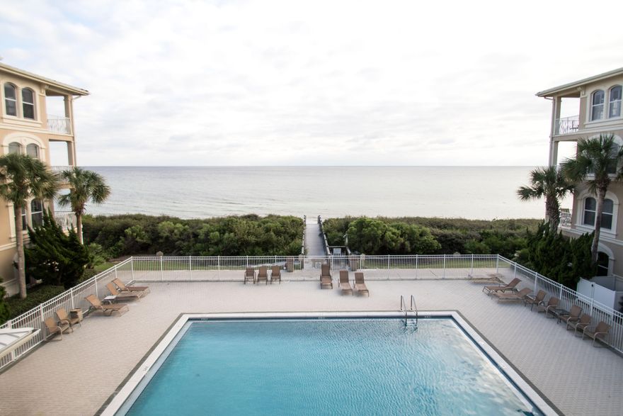 Spy ocean wildlife, read a good book, sip morning coffee and soak in the warmth of the sun as crashing waves from the Gulf of Mexico hit the white shores of the Emerald Coast below 'Paradise Villa'. The third-floor condo hidden quietly within the community gates of The Villas at Sunset Beach provides a peaceful escape from from the pressures of daily life with the attraction-packed communities, Rosemary, Alys, and Seacrest just steps away. The community pool, heated November through April, sits right below the private balcony facing panoramic views of the beautiful Gulf of Mexico.