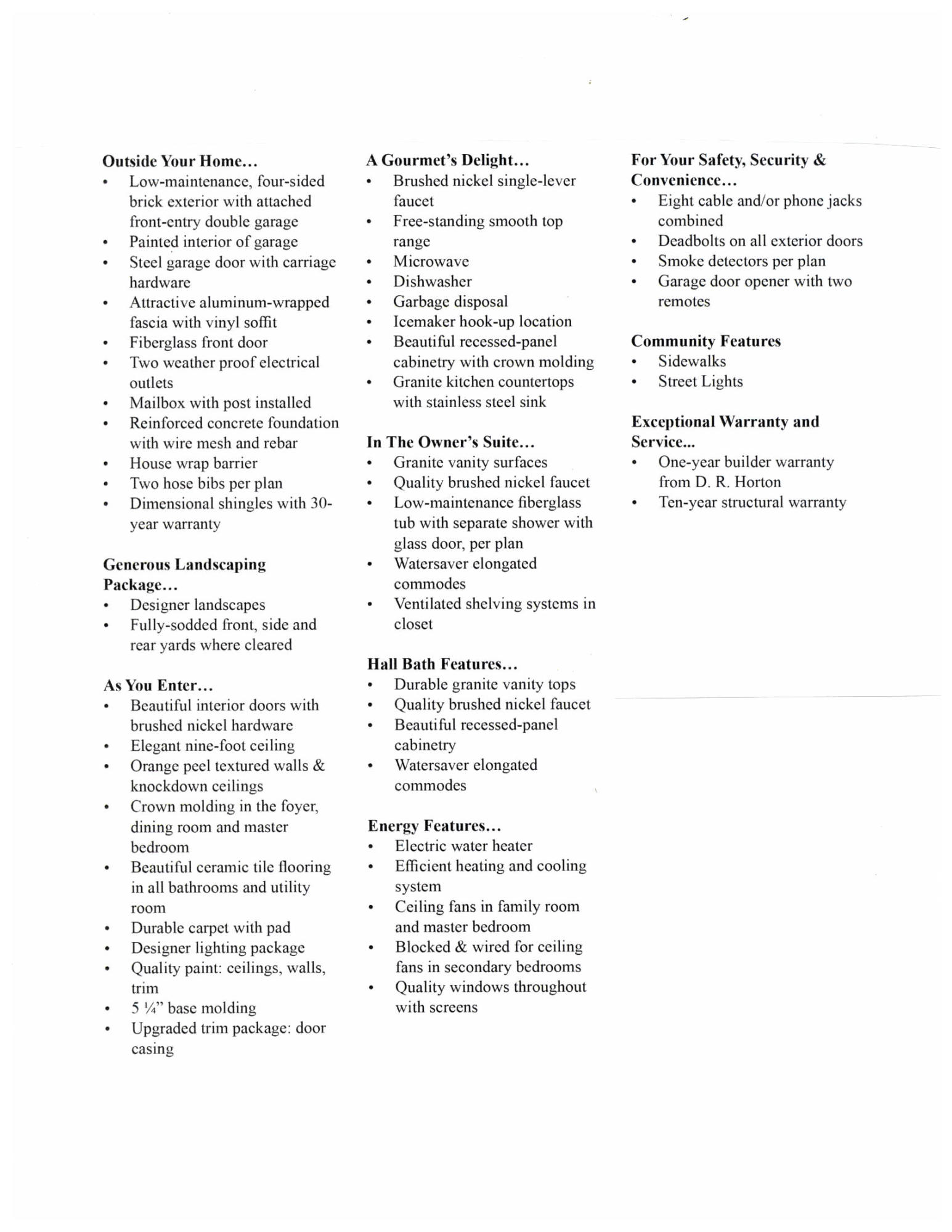 Peach Creek, Phase 4 - Residential