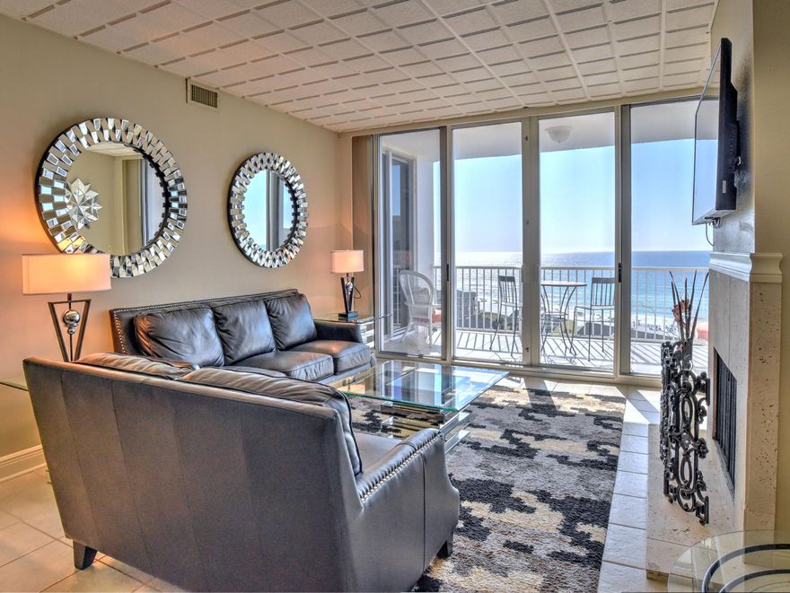 THIS SPACIOUS 12TH FLOOR 2 BEDROOM 2 BATH CONDO IS CONVENIENTLY LOCATED BETWEEN THE BEACH AND THE POOL IN THIS FAMILY ORIENTED GATED BEACHFRONT COMMUNITY. THERE ARE GULF VIEWS FROM THE BALCONY,LIVING ROOM, DINING ROOM,KITCHEN AND MASTER BEDROOMS. TOTALLY REMODELED WITH TILE FLOORS THROUGH OUT, KITCHEN HAS GRANITE COUNTERS AND S/S APPLIANCES. GRANITE TOP BATH VANITIES AND UPGRADED SHOWER. NEW LIGHTING THROUGHOUT. SHORELINE TOWERS IS CONVENIENTLY LOCATED NEAR SHOPPING, SCHOOLS, AND ENTERTAINMENT. THIS GATED 24 HR PATROLLED COMMUNITY OFFERS ALMOST 500 FEET OF PRIVATE BEACH, TENNIS COURTS, SAUNA, HEATED POOL, FITNESS CENTER, CLUB ROOM WITH KITCHEN, SHUFFLEBOARD, PICNIC AREA, BBQ GRILLS, AND FISHING. BOAT TRAILER PARKING AVAILABLE.