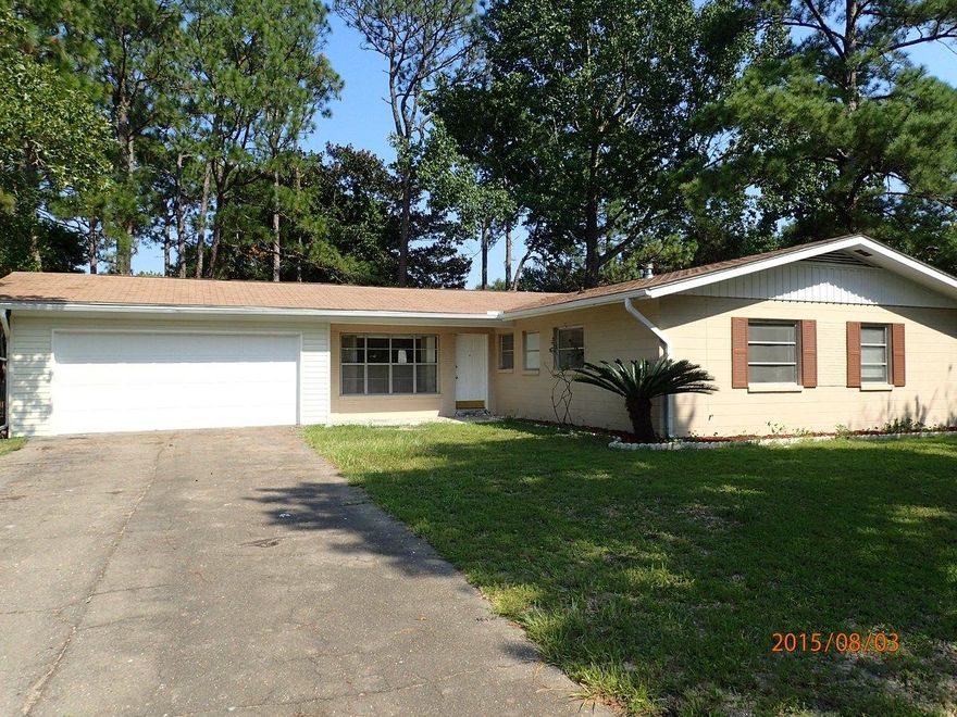 Wow! Be on the base in minutes! This home is located in a fantastic location and is move in ready! Just over 1500sf this home has 4 bedrooms 2 baths an open living room with adjacent dining area and new kitchen including new cabinets, tops, and appliances. Home boasts new carpet, tile in most area and fresh paint. 2 car garage has been and really makes this home function! A large lot in Poquito Bayou, this home has a fenced back yard and a new well pump which supplies the inground sprinkler system. At this price, you would crazy not to visit this home! Come see it today before it is gone!