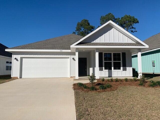 Available 10/1/24! 4/2 cottage home with 1815 sq ft, double car garage, & covered back porch. This open floor plan has 9' ceilings throughout with tray ceilings &ceiling fans in the great room and master bedroom. Kitchen boasts quartz countertops, stainless steel appliances, beautiful, upgraded wood cabinetry! Luxury vinyl plank flooring in all areas except bedrooms. Master bath has garden tub, separate shower, double vanity, water closet, and a large walk-in closet w/access to laundry room for owner's convenience. Pets will be allowed with owner approval and a $400 non-refundable Pet Fee. No Smoking or vaping in unit. Applications are done online at www.RentGoodLife.com.