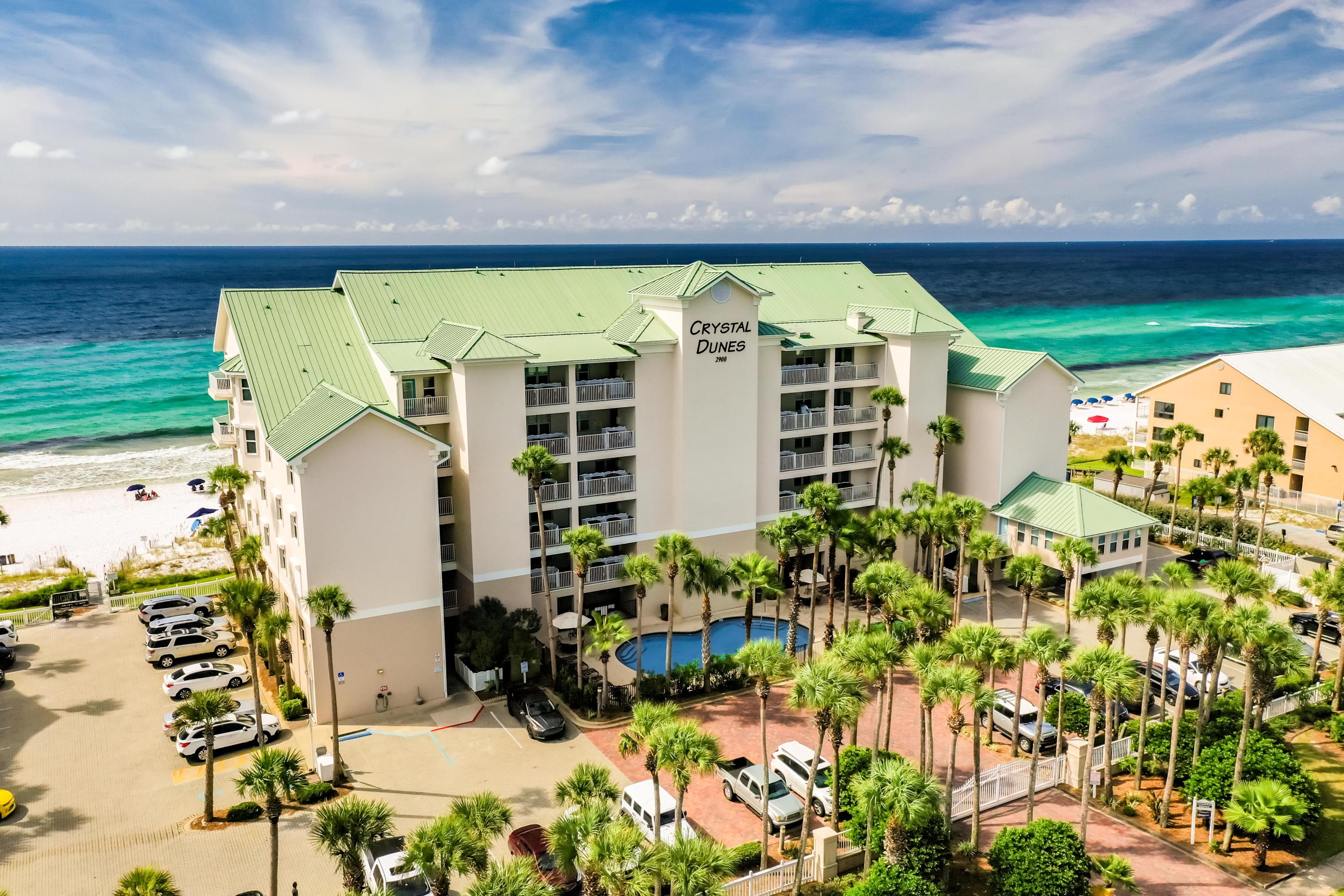 This penthouse condominium enjoys a fabulous corner location with wraparound views facing south over the Gulf of Mexico all the way to the west toward the incredible sunsets! The residence is 2-stories with master suites on both floors, plus 2 additional bedrooms and baths! The wide open kitchen/dining/living space is ideal for gatherings. Located in a highly desirable part of Destin's beloved Crystal Beach, close to great shopping, dining, and entertainment!