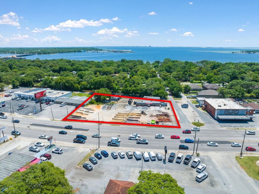 Seller Financing available.  Nearly one full acre of high traffic commercial property on the corner of N. Eglin Parkway and 2nd Avenue in Mary Esther.  Traffic is over 40,000 daily trips with over 240 feet on Eglin Pkwy.  There is a current tenant with a month to month lease but immediate occupancy is available to qualified buyers.  Bring all offers.
