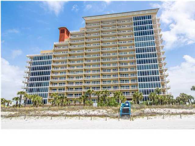 The beach getaway you have always dreamed of at Sterling Beach. Almost 1,700 square feet of seaside luxury with a toes-in-the-sand location on the famed beaches of Panama City Beach...which conjures up images of sun-splashed days of swimming, biking and relaxing. Upgrades and updates include: tile floors throughout living areas, Corian countertops in the kitchen, freshly painted interior, new carpet in the bedrooms, and new patio furniture in 2012. An expansive terrace is accessed from the Living Room and Master Suite, providing the ultimate alfresco living and entertaining environment. This condo is on a seasoned rental program and conveys fully furnished and rental ready - just in time for the high dollar summer season! At Sterling Beach you will enjoy incredible amenities including a