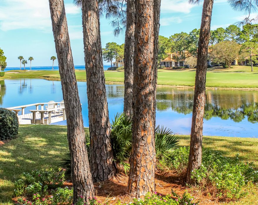 Golf course & Bay views!Welcome to your perfect retreat in the heart of Sandestin! Nestled in the sought-after Fairways neighborhood, this beautifully updated 2-bedroom, 2-bath cottage offers a blend of comfort, style, and functionality--ideal as a vacation home, investment property, or primary residence. Being sold fully furnished, rental ready, including a Generac generator.   Step inside to find a renovated kitchen with modern finishes, perfect for preparing meals after a day on the beach or links.The open-concept living and dining areas flow seamlessly, featuring tasteful furnishings and large windows that showcase breathtaking views of the bay and golf course. Both bedrooms are spacious and well-appointed, and the bathrooms have been thoughtfully updated for modern convenience Enjoy peace of mind with a whole-home generator, ensuring comfort during any weather. A 6-seater golf cart may be purchased separately and isa must-have for exploring all that Sandestin has to offer, from beaches and golf courses to dining, shopping, and entertainment.  

Key Features:
2 Bedrooms | 2 Bathrooms
Renovated Kitchen
Bay & Golf Course Views
Whole-Home Generator
Fully Furnished & Rental Ready
Additional storage room on backside of home.  
Located in the desirable Fairways Neighborhood of Sandestin.
Don't miss your chance to own a piece of paradise in one of the Emerald Coast's most coveted resort communities. Schedule your private showing today!

