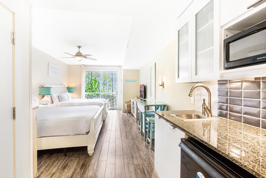 Don't miss the opportunity to own this updated 2nd floor studio in Bahia. With views of the bay, this A-rated unit is being offered fully furnished. New wood-look tile floors and an updated kitchenette. Enjoy your morning coffee or watch a movie after a day at the beach in one of the two queen beds. Bahia is located adjacent to the fabulous shopping, formal and informal dining and night life hot spots in the pedestrian Village of Baytowne Wharf. Owners also enjoy access to the private Solstice Club, an amenity featuring grills, screened porch with gas fireplace. indoor bar, flat screen T.V. and comfortable seating indoor and out.