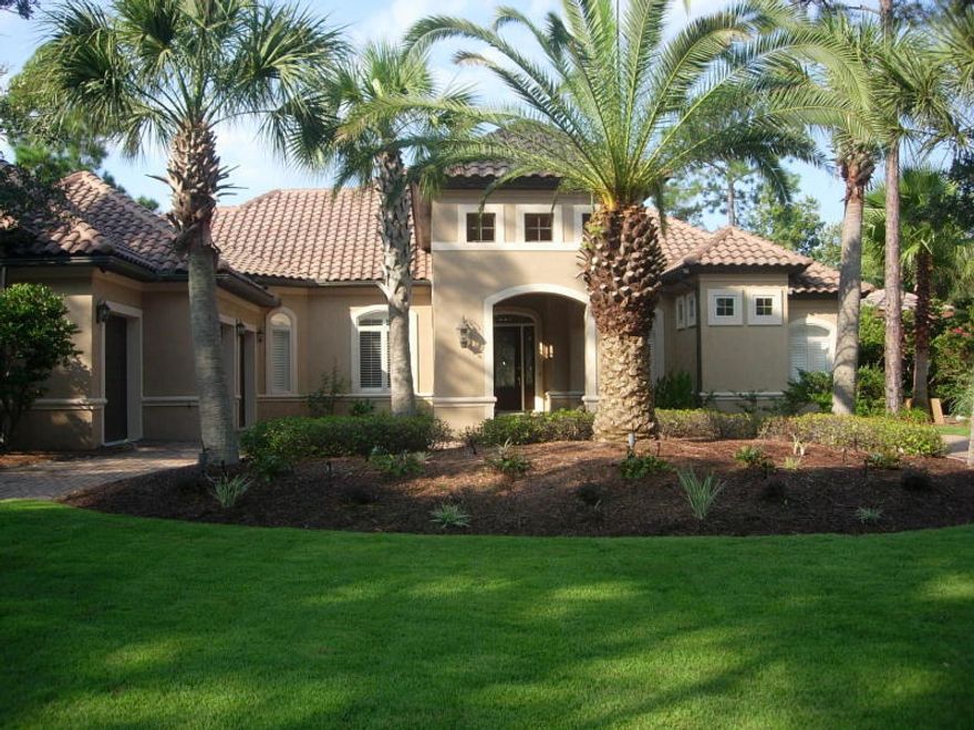 Recently renovated lakefront golf course home in the exclusive Burnt Pine neighborhood of Sandestin Golf and Beach Resort. The southwest views of the lake and double fairway views of #7 & 8 on the Burnt Pine golf course make this home's location one of the most desirable in Sandestin. With poured concrete construction, the open floor plan design with outdoor features is perfect for entertaining or relaxing with family . The home features granite counters, stainless appliances, travertine floors plus an outdoor kitchen, and 3 fireplaces BONUS! To introduce the new owners to the Sandestin lifestyle, the seller(s) are offering an incentive package to the buyer(s) of this property a year's Social Membership to the Burnt Pine Golf Club and a pass for 4 to Sandestin's exclusive Beach Club.