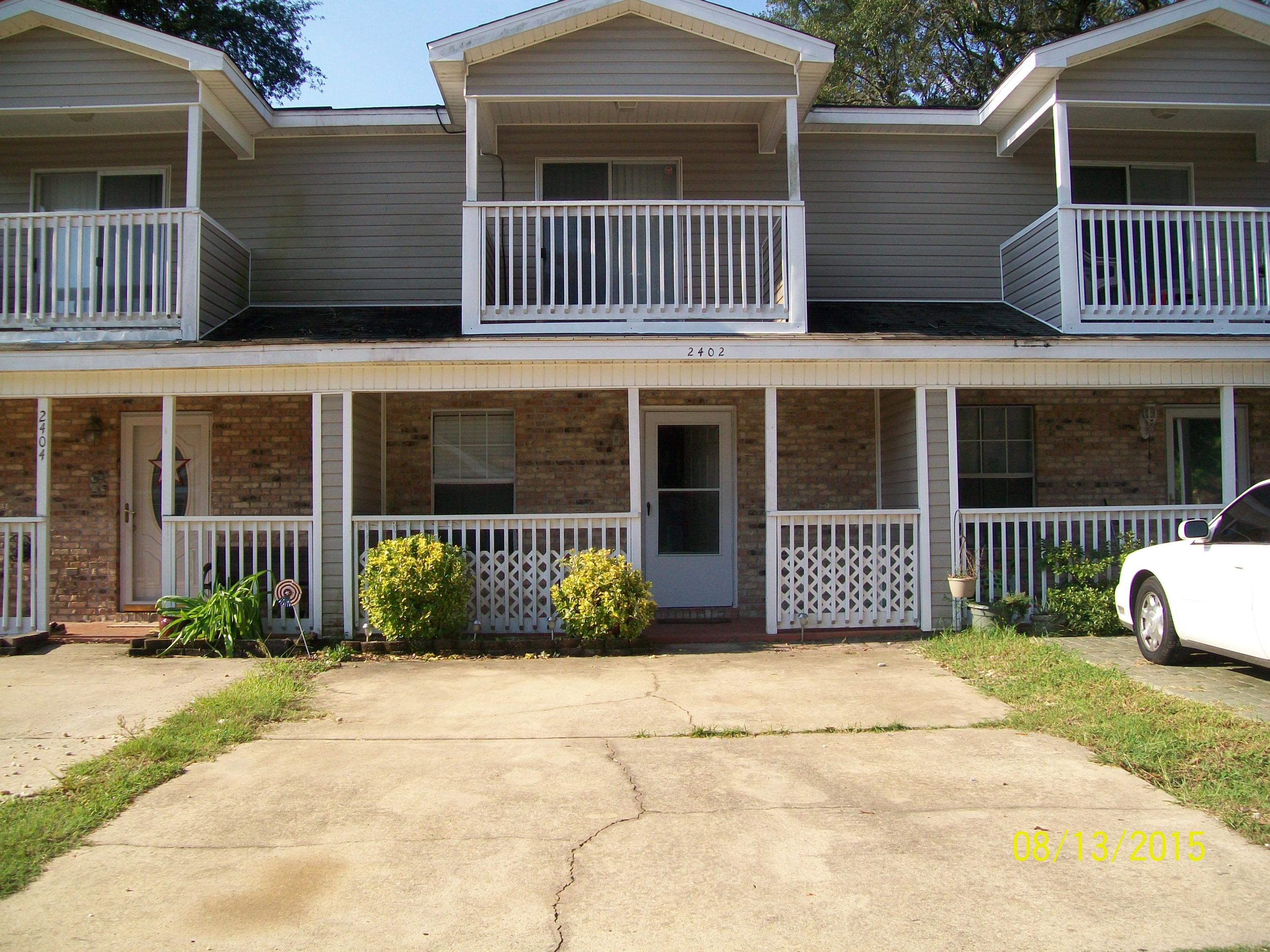 Charming 2 bedroom, 1.5 bath townhome located in central Fort Walton. Convenient to both Eglin AFB and back gate of Hurlburt Field. Downstairs consist of wood laminate flooring and tile. Stairs and bedrooms are carpeted. Each bedroom has it's own private balcony. Huge walk in closet in master bedroom. Washer and dryer are included. Yard is completely fenced in and owner will allow dogs under 25 lbs with a non-refundable pet fee. Call today to schedule a viewing. Available February 24, 2018.