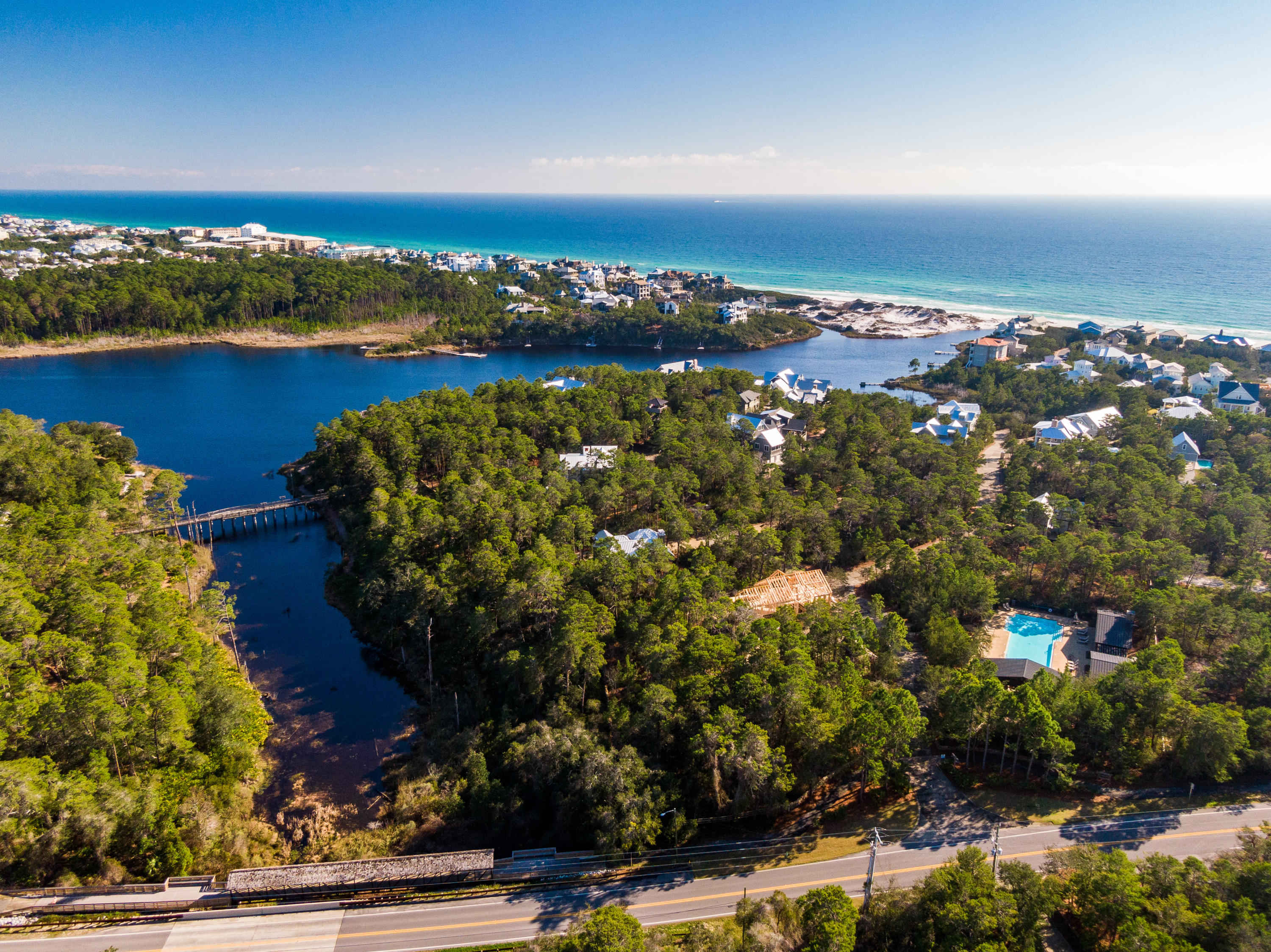 Located on the west end of 17 mile long Scenic Highway 30A dotted with Seaside Villages from Rosemary Beach to Gulf Place, Draper Lake Village offers the feel of a seaside camp with a rustic 45' viewing tower, boathouses, and nature trails which can be your escape retreat to the beach. Located in Blk 7, Lot 6 is adjacent to the viewing tower and next to the lighted path which leads to the western boathouse. Draper Lake Village located South of 30A is gated, private and quiet providing you the opportunity to be close to all that makes 30A special from a coastal dune lake, white sands and the dunes along the emerald green waters of the Gulf. Come explore this special place!