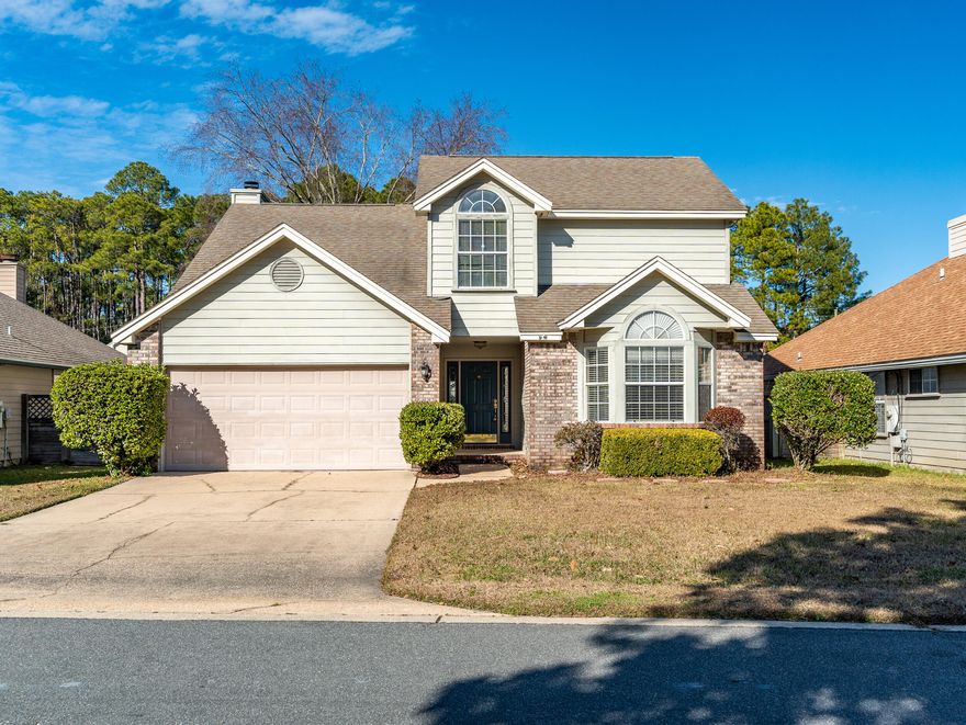**SELLER WILL INSTALL NEW ROOF BEFORE CLOSING WITH ACCEPTABLE OFFER ** This beautiful 4-bedroom, 2.5-bathroom home located in the Crosswinds neighborhood of Fort Walton Beach, Florida, offers the perfect blend of comfort and convenience. This property is ideally located with convenient access to Eglin Air Force Base, Hurlburt Field, Fort Walton Beach Medical Center, as well as nearby shopping and dining, offering the perfect balance of peaceful living and connectivity.Upon entering, you'll be impressed by the open, airy feel of the home, with soaring cathedral ceilings and a dramatic staircase creating a grand first impression. The spacious layout is ideal for family living and entertaining, with a large eat-in kitchen that flows seamlessly into the living room and formal dining area. The kitchen is well-equipped with plenty of counter space, modern appliances, and ample storage, making it perfect for cooking and hosting.

The master suite, located on the first floor, is a private retreat. It's spacious and bright, offering a peaceful space to unwind. The attached en-suite bathroom features a double vanity, soaking tub, separate shower, and plenty of room for all your personal items.

Upstairs, you'll find three additional bedrooms, each with generous closet space and natural light. These rooms are perfect for family members, guests, or even a home office. A full bathroom conveniently serves these rooms, ensuring everyone's comfort.

Outside, you'll find a large fenced backyard, perfect for pets or outdoor activities. The open deck extends past the screened-in porch, providing plenty of space for outdoor dining or relaxing in the sun. The screened porch adds a nice touch, allowing you to enjoy the outdoors without the worry of bugs.

Additional features of the home include a two-car garage, providing secure parking and extra storage space. The split floor plan ensures privacy for the master suite while keeping the other bedrooms separate upstairs, making this home feel spacious and practical.

Situated in the desirable Crosswinds neighborhood, this home provides convenient access to major military bases and local amenities, making it an ideal choice for those working in the area or looking to enjoy all that Fort Walton Beach has to offer.