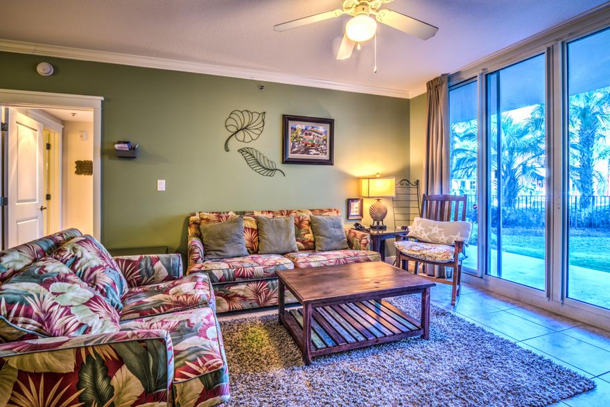 Location!!Convenient access to the pool and beach, no elevators, and easy loading and unloading right outside the units front door.If you have ever vacationed at Waterscape you know why this is a PREFERRED unit! Unit B110 is rental ready grossing 40,000 so far this year!This unit features two bedrooms both with king sized beds that open up to the spacious patio.Master bathroom has a garden size tub and walk in shower and the guest has a tub and walk in shower as well. Kitchen is well equipped and has granite counter tops and stainless appliances.Cable in the bunk area with TV's! New A/C! Waterscape is unlike no other resort in the area featuring a lazy river, 10' waterfall, zero entry pool, splash playground for kids, two hot tubs, a poolside bar and grill, game room, and fitness facility.