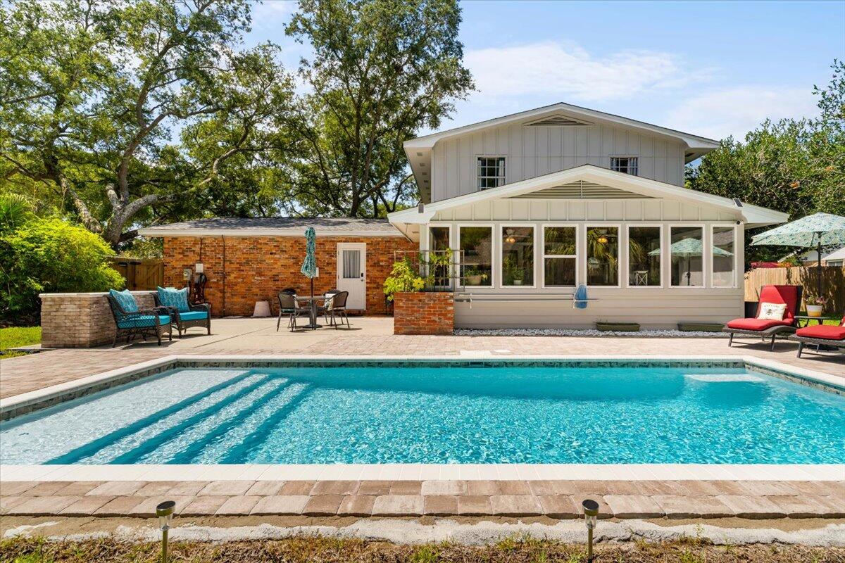 This property is where solid construction from the 1960's meets comfortable living. With 4 bedrooms and 2.5 baths, there is plenty of room for everyone. The kitchen is open for entertainment, whether guests want to enjoy the Florida Room or the poolside. Step into your own paradise. This backyard oasis aims to impress with a brand new saltwater pool with high-tech lighting, new ten-foot privacy fencing and ample yard left for play. Don't miss out on your opportunity to purchase a lovely home in Kenwood. Schedule your showing today! Roof: 2021 Water Heater: 2023