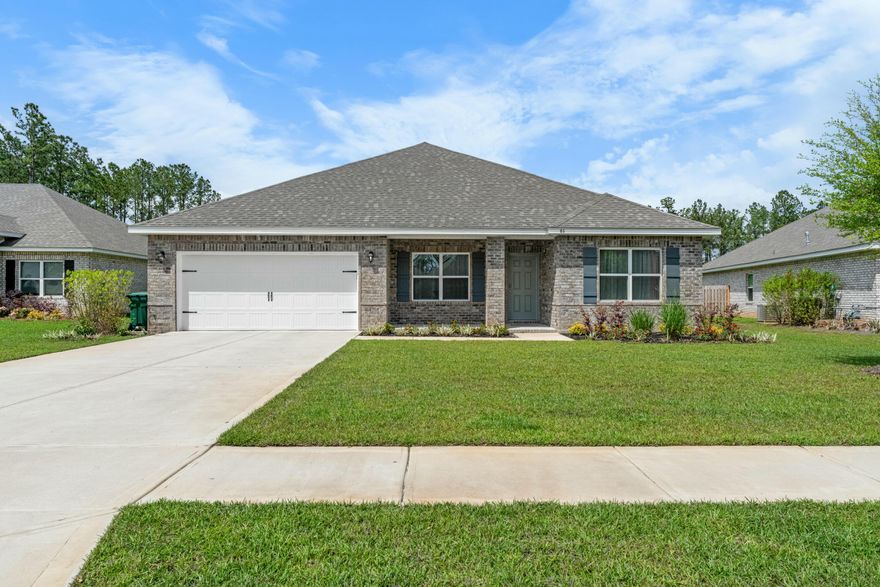 Welcome to one of the best pond lots in the entire community!This 4-bedroom, 3-bathroom home with 2,261 sq ft sits on a 0.21-acre lot in Hammock Bay, Aurora. Featuring the Carlton floor plan, this home includes a 2-car garage with a European-style epoxy floor and upgrades such as luxury vinyl plank flooring.  The kitchen boasts stainless steel appliances, a gas range and built-in sink kitchen island. The owner's suite offers pond views and a spa-like ensuite with a walk-in shower.Resort-style amenities:The Bay Pavilion with 480 feet of private shorelineLake Club with pools, tennis, pickleball, and a fitness center$12M+ Sports Park with athletic fields and trailsTop-rated Walton County Schools, ranked #1 in FloridaJust minutes from the white-sand beaches of the Gulf Coa