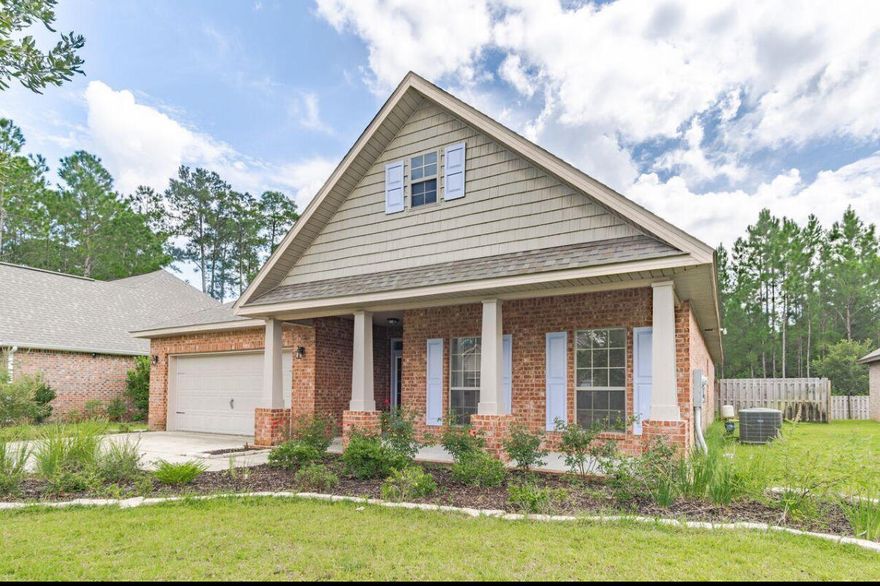 Welcome home! This beautiful preserve-view brick residence in Hammock Bay is available for yearly lease. Immaculately maintained, it offers abundant natural light and soaring vaulted ceilings. The spacious primary suite opens to a covered porch and features dual sinks, a garden tub, and a separate shower. The split floor plan provides privacy from the secondary bedrooms. Recent updates include the replacement of carpet with elegant laminate flooring throughout. Enjoy a stylish kitchen with granite countertops, stainless steel appliances, and easy-to-maintain tile in main areas. The fenced backyard includes a raised garden and serene preserve backdrop. Residents enjoy world-class Hammock Bay amenitiesa"resort-style pools, fitness center, Lake Club, Bay Club, sports courts, dog park, trails, and the nearby Hammock Bay Sports Complex.