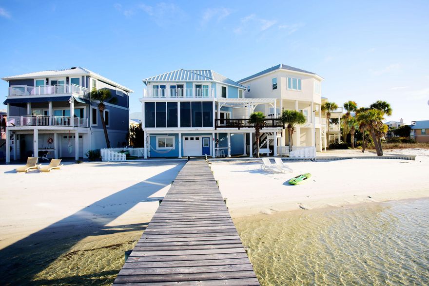 This stunning 4 bedroom, 3.5 bath waterfront home is perfectly positioned on the Intracoastal Waterway in Navarre Beach, offering direct access to the serene Santa Rosa Sound and an exceptional coastal lifestyle. Step inside to find spacious living areas bathed in natural light, highlighted by beautiful views of the water from multiple rooms. The main level features an open-concept design ideal for entertaining, while the sunroom provides a peaceful spot to relax and soak in the panoramic scenery. A versatile bonus room adds extra flexibility, perfect as a home office, game room, or additional guest space. The home boasts four generously sized bedrooms, including a primary suite with its own bath. Practical features include a two-car garage for vehicles and storage, plus plenty of room for beach gear and boating equipment. Outside, embrace the true waterfront lifestyle with your private boat lift and boat dock ready for effortless days on the water, whether fishing, cruising the Intracoastal, or enjoying sunset cruises across the Santa Rosa Sound. The property also benefits from a community pool, perfect for cooling off or lounging on sunny Florida days. This home has a proven track record as a short-term rental with strong history, making it an attractive option for investors seeking income potential in one of the Panhandle's most desirable areas. Don't miss this rare opportunity to own a piece of paradise on Navarre Beach's coveted Intracoastal Waterway. Schedule your private showing today and start living the waterfront dream!