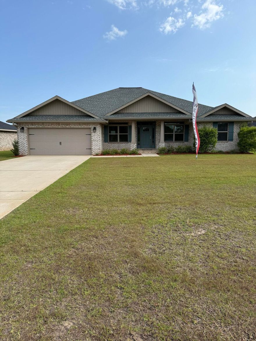 Preparing to close out in this subdivision! The model home is now available! This home comes with many upgrades! Upgraded flooring throughout with carpet only in bedrooms, separate shower in master bath, blinds throughout, gutters and granite countertops. Standard features include irrigation, 4 sided brick, covered front and back porch, split floor plan and cathedral ceilings! This home offers a formal dining room, breakfast nook, breakfast bar and a flex room. Cabinetry is hand crafted and fixtures/pulls are brushed nickel. You'll notice 5 1/4' baseboards and walls are knock down textured with bull nose corners. The lot is fully sodded, professionally landscaped and the backyard fence needs only one side to be complete! Silvercrest is a beautiful subdivision and is waiting just  for you!