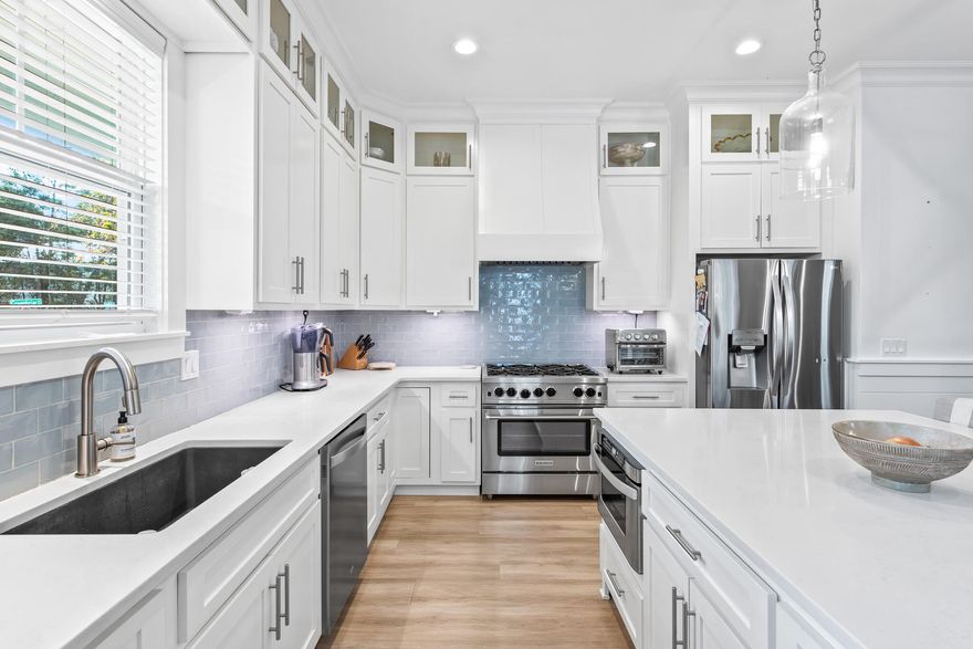 Situated on a corner lot in the highly sought after Point Washington neighborhood of Magnolia Beach / Grayton Bayou, 175 Greenbriar Lane checks all the boxes! This custom home offers an open concept layout with top tier finishes, gourmet kitchen, and spacious living areas perfect for entertaining. No detail was spared from vaulted ceilings, custom shiplap, large island and spa-like primary ensuite. The backyard features mature landscape with private entertaining space and invaluable side access for parking, RV storage, or an additional space to park your boat! There is more than enough room to build a pool if desired. This home is conveniently located in a family-friendly neighborhood, just steps to a boat ramp & a public park, and has no HOA.