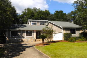 Bluewater Bay beauty! 4 bedroom, 2 bath + sun room with large fenced yard. This updated family home has a great room with cathedral ceiling, stone fireplace, and new luxury vinyl plank. Eat-in kitchen has upgraded granite counters, island and stainless appliances. Separate dining room, large laundry with ample storage. Extra-large 2 car garage with workshop. The master bedroom overlooks the fenced backyard with a slider to a Trek deck. Updated master bath with walk-in closet, dual sink vanity, separate upgraded shower and garden tub. 3 additional bedrooms are perfect for family, office or guests. Bright bonus sunroom is heated and cooled and leads to a second Trek deck. The large, fenced backyard is shaded by mature oaks. Swing set and playhouse included!