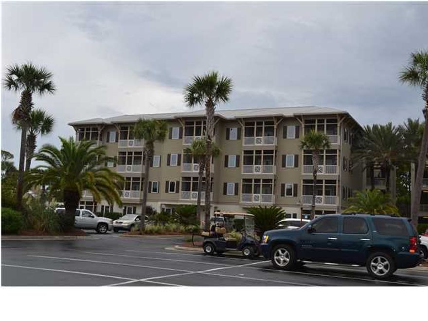 $2000 buyer credit toward furnishing this 3 bedroom 2 bathroom condo in Seagrove Highlands, a beautiful condominium complex located on the North side of Highway 30-A. Complex features ample lighted parking, a swimming pool, pool house with rest rooms, dock on the lake and is within walking distance of the public beach access. This unit boasts 10 foot ceilings, Travertine tile throughout the living areas, ceiling fans in the living room & all bedrooms, a screened-in covered porch and outdoor storage closet. The kitchen features granite countertops, Maple cabinets, a garbage disposal & an island. The impressive master bath features a double vanity, his & hers closets, linen closet, walk-in shower and separate tub. Partial utilities including water, sewer & basic cable television are included