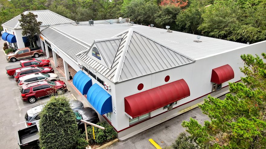 Prime high traffic location off of 30A on 393 near Gulfplace. Sunset Promenade is situated with other commercial and retail customers that generate valuable flow but also offers reasonable parking access for new business. Ideal location for a bank or title company as the former tenant was a bank.. The suite features: 4 private offices, kitchen, bathroom and storage area plus large reception area.