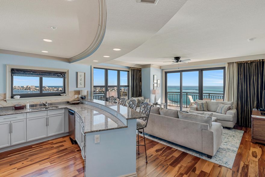 Nestled in the prestigious Emerald Grande Resort, this corner unit condo, presents an unparalleled living experience and a strong rental history of over $115,000 with breathtaking views and exquisite upgrades. Recently enhanced with over $100K in renovations, this 4-bedroom, 4-bathroom condo offers a blend of luxury, comfort, and style, making it a perfect investment or personal oasis.