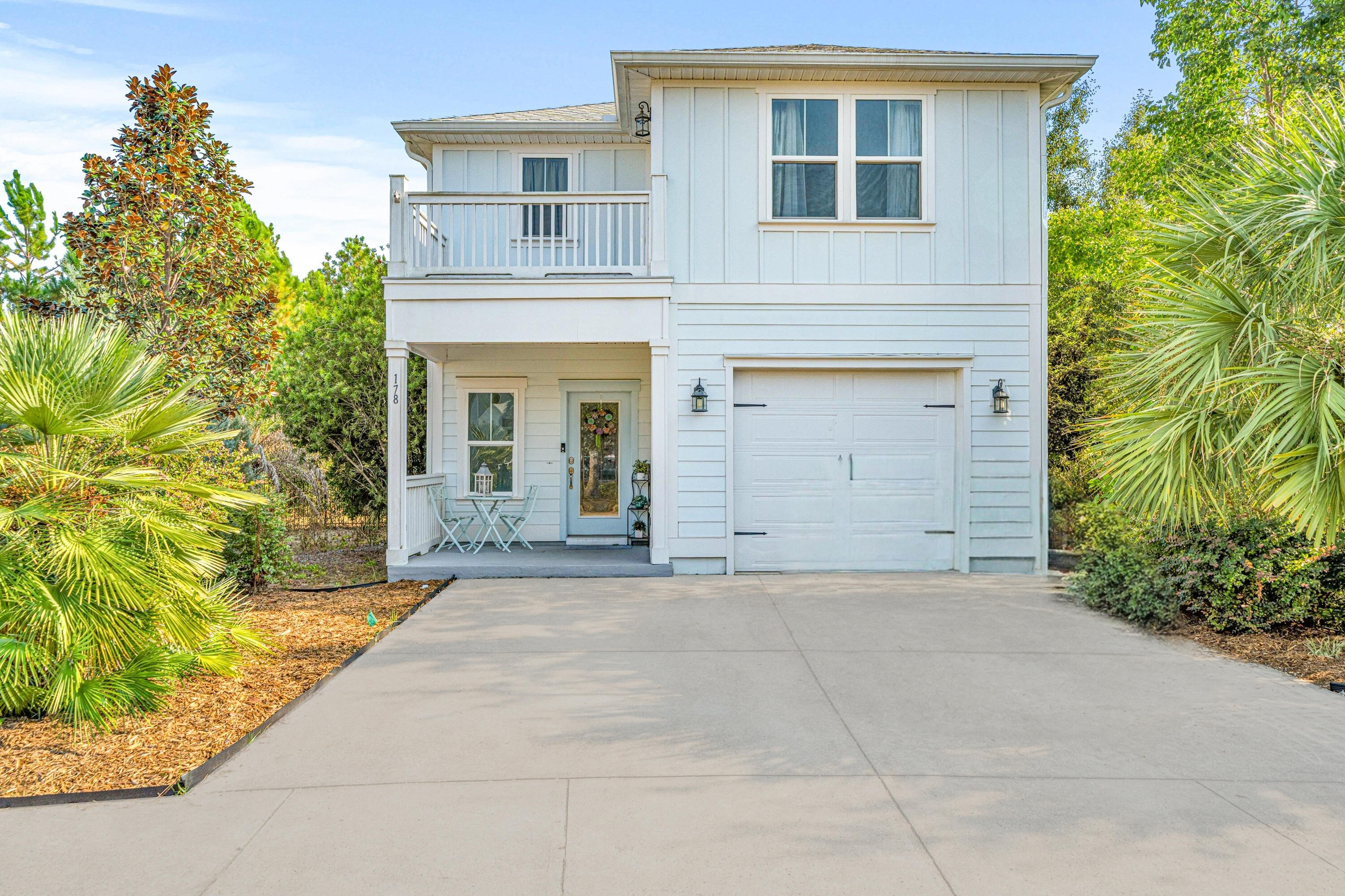 Nestled in the highly desirable Audubon Point community, where kids still ride bikes until the streetlights flicker on, this well-maintained home sits on a premium lot with serene forest views. Just steps from the community pool and clubhouse, this home provides the perfect blend of comfort and connection. Neighbors here are more than friendly faces--they are friends who gather for social parties, community events, and spontaneous get-togethers, creating a true sense of belonging. Ideally located less than a mile from Eden Gardens State Park, minutes to the public beach accesses of Seagrove and Grayton Beach, and less than 2 miles from the Point Washington public boat ramp--where Tucker Bayou leads you to the Choctawhatchee Bay--this home offers the best of coastal living. Inside, the spacious living and dining areas are ideal for hosting gatherings or enjoying peaceful evenings at home. Durable luxury vinyl plank (LVP) flooring flows throughout common areas, adding style and easy maintenance. The gourmet kitchen showcases granite countertops, stainless-steel appliances, and abundant cabinetry, making meal preparation both effortless and stylish. Just off the kitchen, a sunny dining area is bathed in natural light, offering a cheerful spot to enjoy breakfast or intimate family meals. A convenient under-stairs storage closet provides extra space to keep belongings organized, while a cozy nook beside it is perfect for a desk or work station.
Upstairs, the luxurious master suite has tons of natural light, two walk-in closets, and a private balcony--perfect for sipping your morning coffee. The spa-like en-suite boasts a double vanity, a walk-in shower, soaking tub, and a linen closet, creating a true retreat. Two additional guest bedrooms share a well-appointed hall bath with a shower-tub combo, offering plenty of space for family and visitors.
Step outside to a screened-in porch and generously-sized, fully-fenced backyard--a serene outdoor oasis ideal for relaxing or entertaining. Additional features include a one-car garage, a dedicated laundry room, ample storage options, and an irrigation system to keep landscaping vibrant year-round.
This home is more than just a residence-- it offers a lifestyle. Don't miss your chance to make it yours. Schedule your private showing today! Buyer to verify all pertinent information listing.