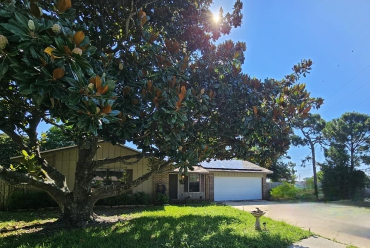 Welcome Home! This 3-bedroom, 2-bathroom property is located in an established neighborhood just minutes from Hurlburt Field, local shopping, dining, and the beautiful white-sand beaches of the Emerald Coast.Recent upgrades include a new roof (2020), new HVAC system (2023), new garage door (2023), and fresh interior paint throughout. The home features a functional layout with defined living, dining, and kitchen areas, offering plenty of potential for your personal style.The fully fenced backyard includes a firepit and a new garden area, ready for planting fruits, vegetables, or flowers--perfect for outdoor enjoyment, relaxing, or entertaining. Schedule your showing today! All information is deemed reliable. Buyer and buyer's agent to verify all information important to them.