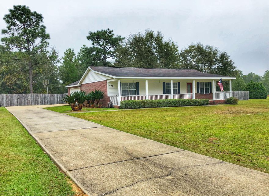 COME HOME TODAY! You'll love this charming 3 bedroom, 2 bathroom, brick/vinyl, ranch style home. The living room and bedrooms have beautiful stained concrete floors and tile in the kitchen and bathrooms. This home sits on 1+ acres in lovely Ten Lakes Estates. Great fishing in Big Lake! Call today...It's waiting for you!