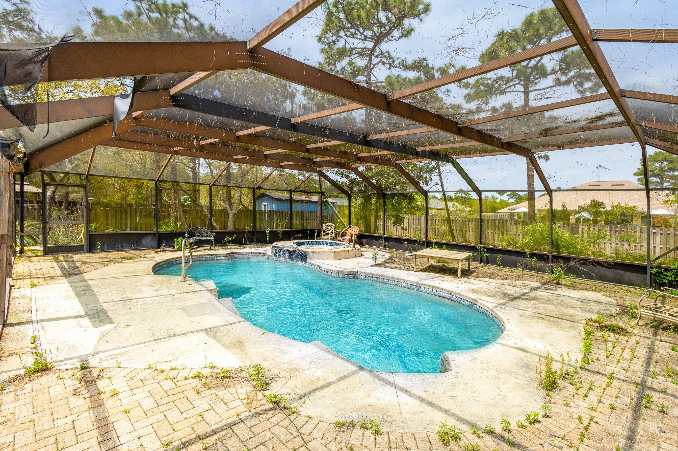 MAJOR OPPORTUNITY TO BUILD YOUR DREAM HOME in Driftwood Estates! It's time to put on your vision goggles on and create the life of your dreams with your very own epic custom beach house on over half an acre of prepared land on the gorgeous peninsula that is home to Driftwood Estates. Enjoy peace and privacy on a dead end road that gives the perfect neighborhood Florida vibe. This lot comes ready to build with an existing concrete slab and swimming pool with screened in pool enclosure. This lot also has the option of working directly with a builder who has plans ready to go! The Driftwood Estates community is located on the Emerald Coast of Florida and is very convenient to both Destin and 30A. This stunning community sits on the border of Miramar Beach and Santa Rosa Beach, Florida.