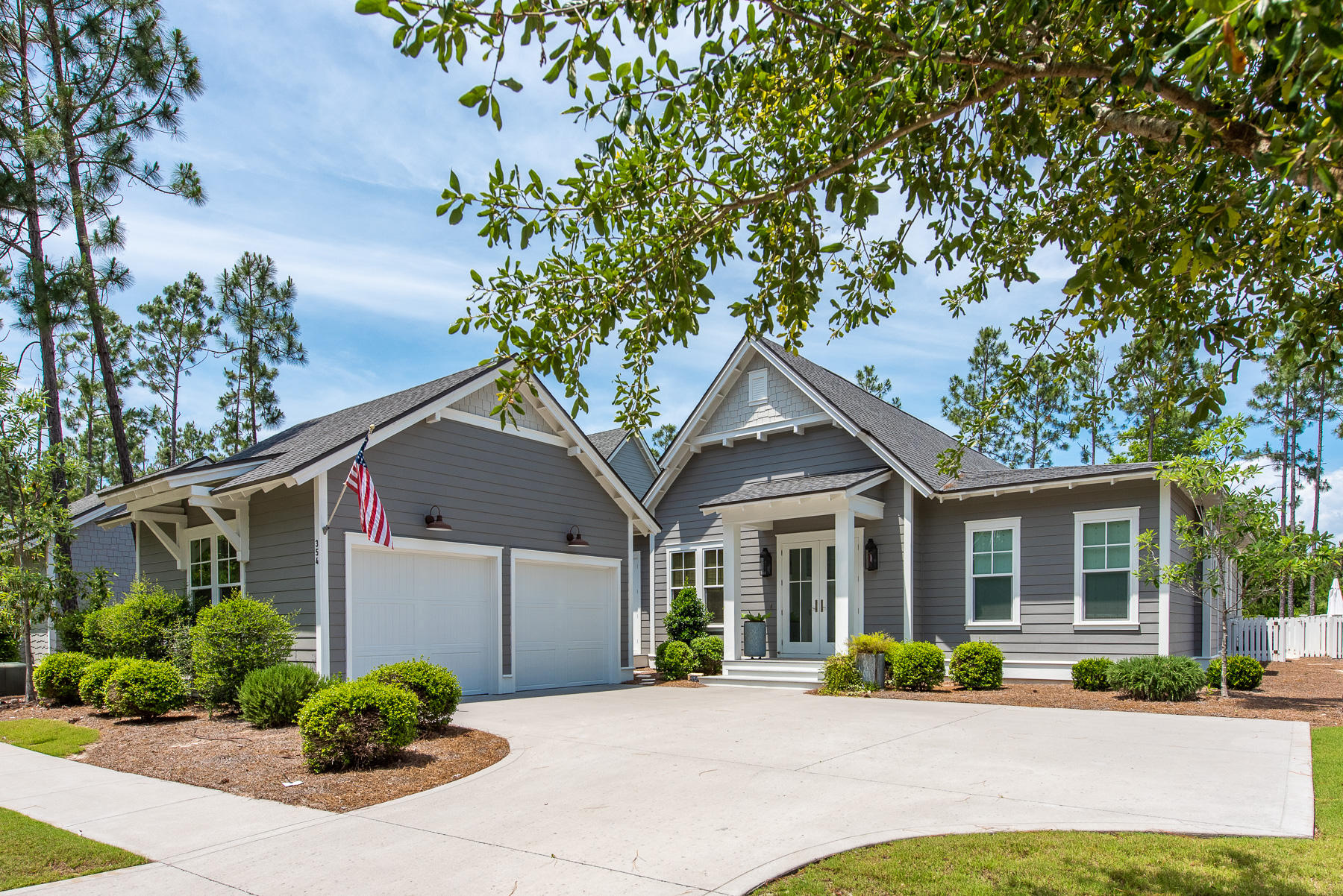 One of only ten homes along the golf course of the sought after community of Watersound Origins, 354 Cannonball Ln. is a prime opportunity for a family looking for seclusion, luxury, and the convenience of nearby amenities. With 3 beds/4 baths, a large open-concept living area, 550 sq ft. of screened-in porch, and a spacious backyard with room enough for a private pool, this property is the perfect option for both the growing family or the couple seeking serenity and comfort. No detail was spared in the development of this Romair home, as the home is adorned with 10 ft. ceilings throughout, quartz countertops in the kitchen, wood flooring, wolf and sub zero appliances, designer lighting, and an abundance of windows that provide for a beautiful flood of natural light into the home.