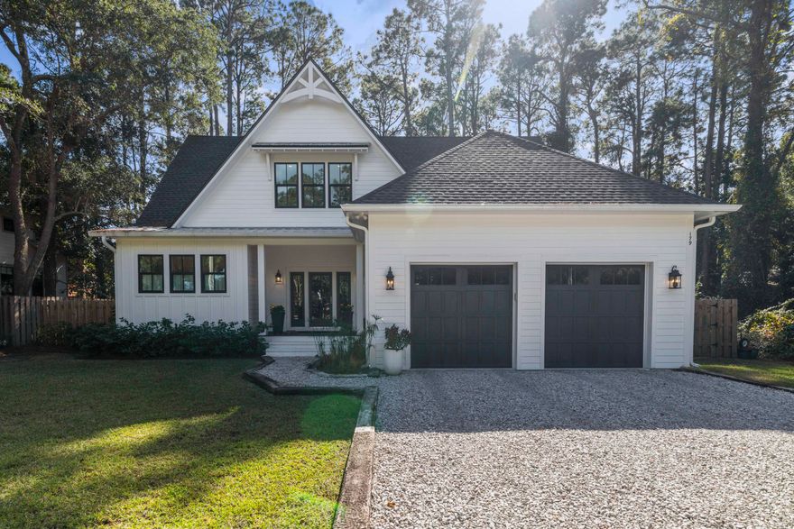 Modern farmhouse style home located in scenic Point Washington on highly desirable West Mitchell Avenue. Across from the Bay and steps from public viewing/fishing spot and a few hundred feet from county dock for watching sunsets and dolphins play enhances the peace and quiet of the area.  Yet, it is just a few short miles from Grayton State Park and its top-rated beach.  This 3/4 bedroom home built in 2020 is a dream for full-time living with abundant storage; parking for 8 cars or a boat or RV and a  fully fenced back yard ideal for pets and children.  This home provides work from home options as well as privacy for all of the bedrooms with en-suite baths.  A screened porch in back overlooks the private landscaped yard with ample room for a large pool.  Custom features throughout!