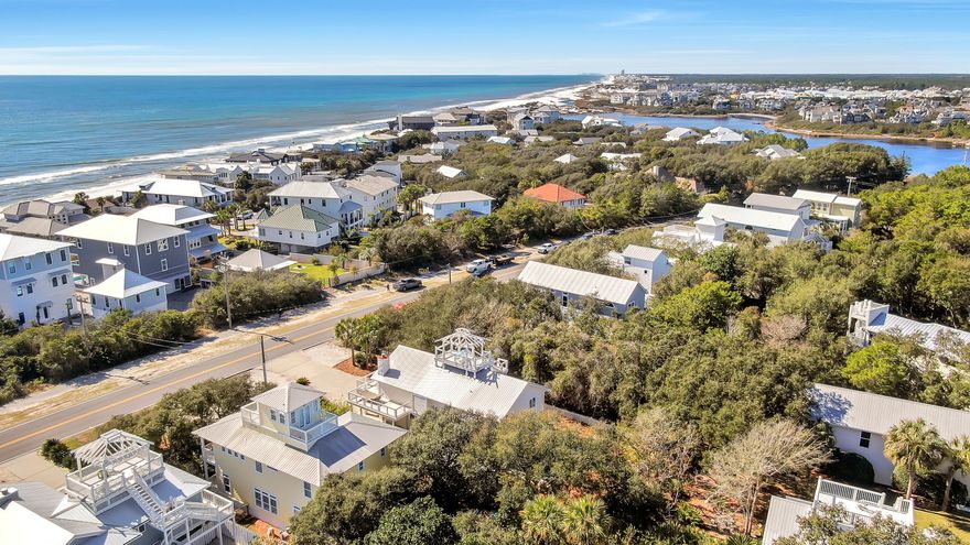 Astonishing gulf views exemplify this charming craftsman beach home. Situated only a few short steps to the sugar white sands, this property showcases beautiful sunsets over the emerald waters from the top level porch. Boasting 4 bedrooms and 4.5 bathrooms; the home features a private pool, lush landscaping, large balconies on every level, and plenty of parking. Ideally located on the east side of 30A less then 1 mile to The Hub and 1.5 miles to Alys Beach; the property presents quick access to high-end entertainment, music, dining and shopping. The well thought-out floor plan creates the perfect second home, vacation rental or primary residence. The first floor is highlighted by the large open great room consisting of a spacious living space, great dining area and a huge eat-in kitchen.