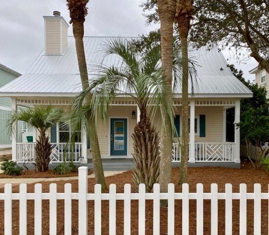This lovely Beach Cottage is located less than 2 short blocks to the beach. Enjoy the heated pool along with the large front and back yards, so rare in this area. Newly renovated kitchen, bathrooms and floors. 3 bedrooms, 2 full baths, half bath and an additional room with bunks. Master suite is on the first floor and renovated bath has double vanity, garden tub, large shower and water closet. Living room has lots of seating. Kitchen has gourmet appliances, Quarts tops, island and breakfast bar. Relax on the screened back porch or sip on a cold one on the front porch. Separate Double garage is a bonus and can be converted into living area or game room. New roof and A/C in 2019. Home is sold fully furnished and turn key, ready to keep the rentals rocking or move in ready. Currently on the rental market but owners enjoy using the home quite a bit. The potential income is $150,000 gross. Contents of the owner closets and garage are excluded.