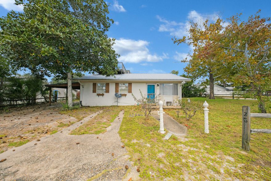 This AS IS cottage is offered in Blue Mountain's oldest established communities known as the ''brickyard''. The corner lot and home is located one block from 30A and its proximity to several public beach accesses making your choice of beach day and location a little more enjoyable. The home is within walking and biking to restaurants and shopping in the area.Lots of potential with fixing up or tearing down to make use of the lot and its views. The home currently has 2 bedrooms and 1.5 baths. Make Offer!