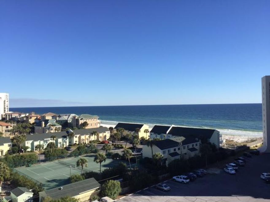 JUST REDUCED $5000!!! TASTEFULLY REMODELED SPACIOUS 2 BR 2 BA CONDO WITH GREAT EASTERLY GULF VIEWS FROM EVERY WINDOW. BOTH MORNING AND AFTERNOON SUN FROM LIVING ROOM AND BALCONY. 1430 SF WITH NEW KITCHEN CABINETS, GRANITE COUNTERTOPS, AND S/S APPLIANCES. TILE FLOORS, CROWN MOLDING, NEW PAINT,AND CEILING. SHORELINE TOWERS IS A CENTRALLY LOCATED GATED COMMUNITY WITH 24 HR PATROL, 460' OF WHITE SAND BEACH. AMENITIES INCLUDE TENNIS COURTS, SHUFFLEBOARD, HEATED POOL, SAUNA, FITNESS CENTER, SPACIOUS COMMUNITY ROOM AND KITCHEN, BBQ AND PICNIC AREA. BOAT TRAILER PARKING AVAILABLE. OUTSIDE WALKWAY STORAGE CLOSET AVAILABLE FOR A 1 TIME $500 LEASE FEE. ON RENTAL PROGRAM. NO PETS ALLOWED!!