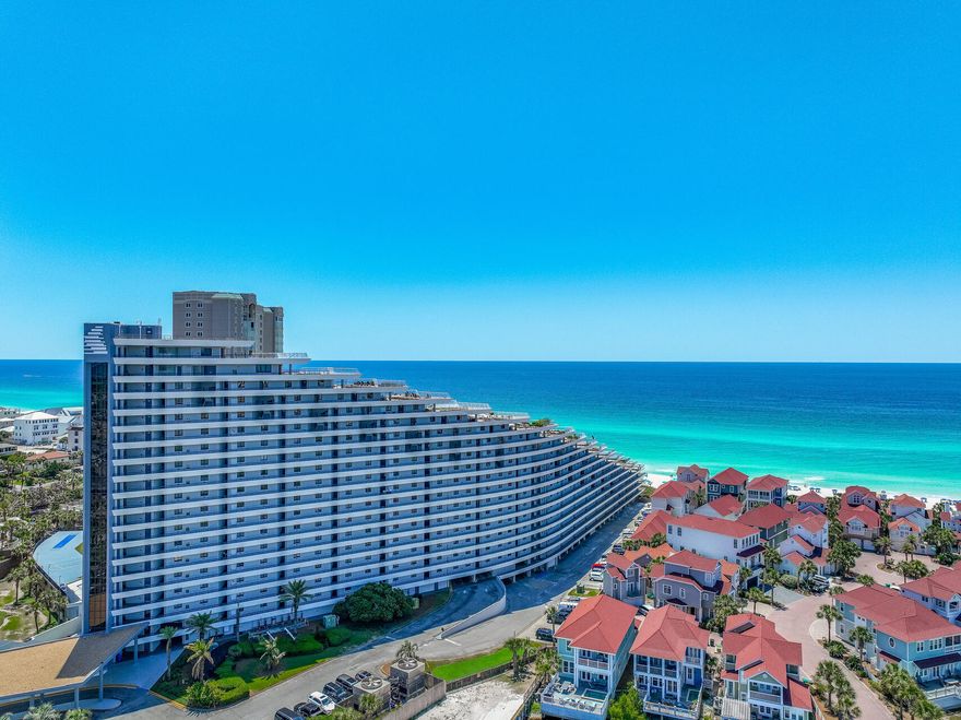 Coastal Charm Meets Everyday Comfort - 1BR Beachside Condo!Enjoy the perfect blend of comfort and convenience in this beautiful 1-bedroom condo, ideally suited as an investment property, vacation getaway, or primary residence.Step inside to discover an open-concept layout that effortlessly connects the kitchen, dining area, and living room, creating a welcoming space for relaxing or entertaining. The modern kitchen features granite counter tops, soft-close cabinetry, a breakfast bar, stainless steel appliances, dimmable lighting, and ample storage--perfect for everything from gourmet meals to storing your favorite beach snacks. The spacious living room opens directly to your private walk-out 7th floor balcony, granting expansive views of the community's resort-style amenities, including: 

Multiple swimming pools, playground, approximately 425 feet of private Gulf-front beach and more!

Whether you're looking for a low-maintenance coastal escape or a strong income-producing property, this condo delivers on every front.
