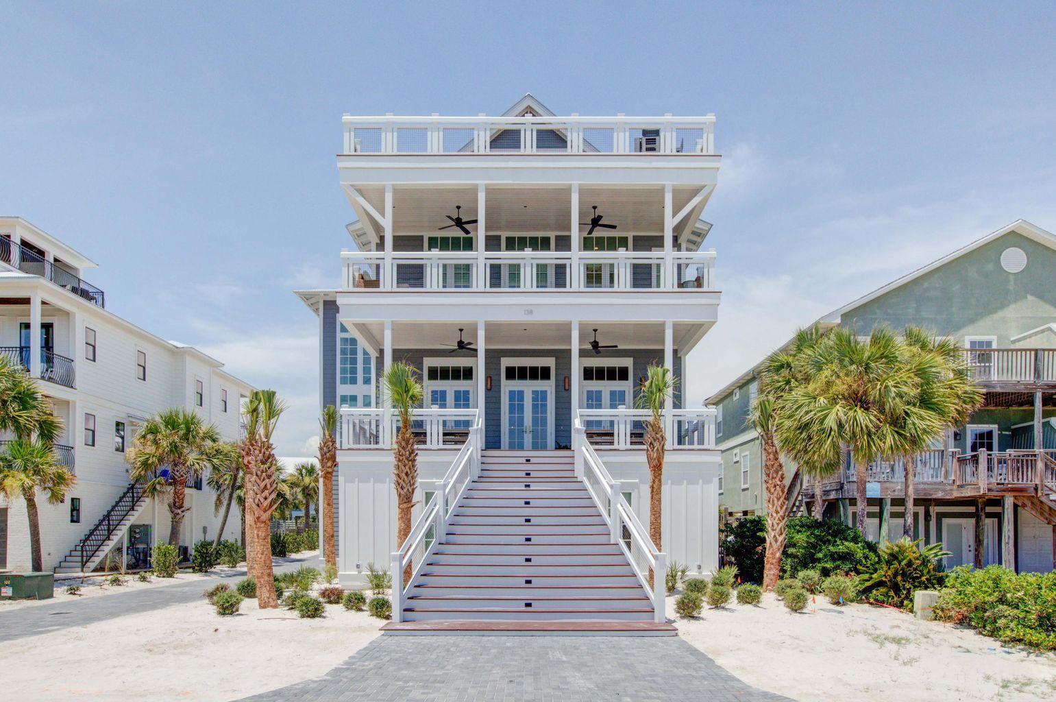 Experience the ultimate vacation experience in this uniquely designed beach sanctuary! Incredible gulf views from both the second, third, and forth floors of the property offer the opportunity to enjoy the beautiful emerald waters right from your own porch. Astounding architecture paired with a flawlessly planned floor plan create space for large gatherings of families and friends to experience a true 30A retreat. Features of the property include a grand great room with dining for the entire party, a breath-taking 4th level sky deck, a large private pool, incredible outdoor living, parking for over eight vehicles and much more. Step into the first floor of the property to find a space created for the kids in the family as well as the as the young at heart.