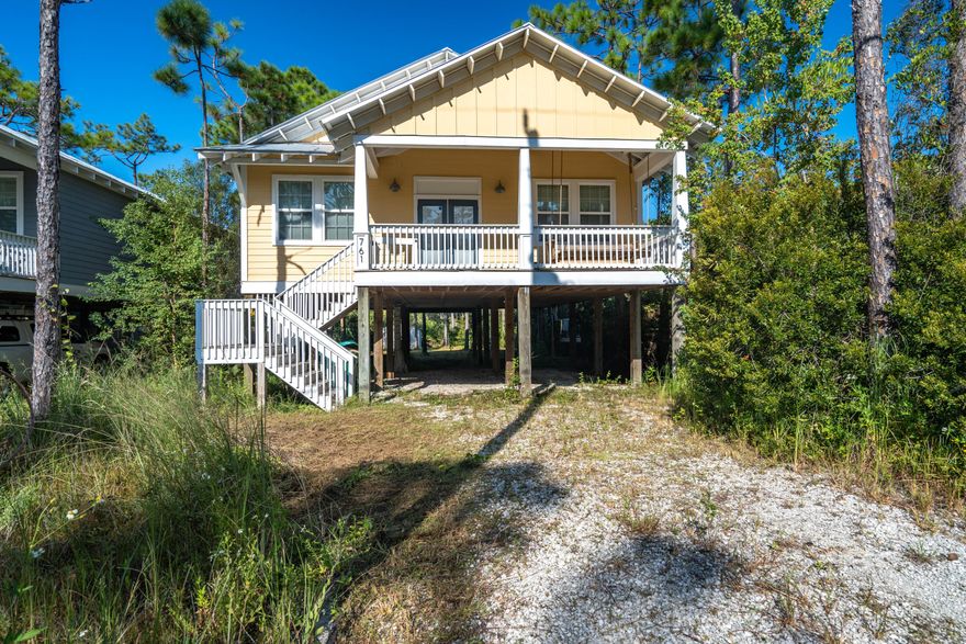 Seller will credit $5,000 towards buyers closing costs with accepted offer. Open floor plan with stainless steel appliances. Hard wood cabinets and large pantry. Home is perfect for a new family looking to enjoy the Santa Rosa Beaches. Plenty of parking under the home as its on pilings allowing space for multiple vehicles, trailer, and a boat. NO HOA fees or regulations. There is also a storage shed out back for lawn equipment. New Luxury Vinyl floors throughout the home. New construction all around this property, don't miss a chance to be a part of the up and coming area.